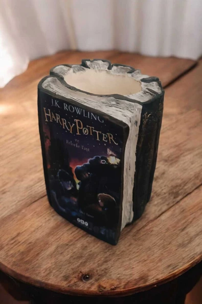 Gobo Harry Potter ve Felsefe Taşı Kitabı Şeklindeki Kalemlik 10x8 cm - Resim 4