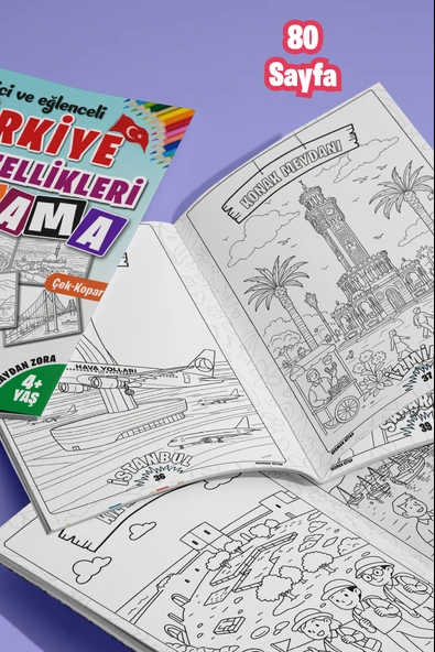 Türkiye Güzellikleri Boyama Kitabı - 7