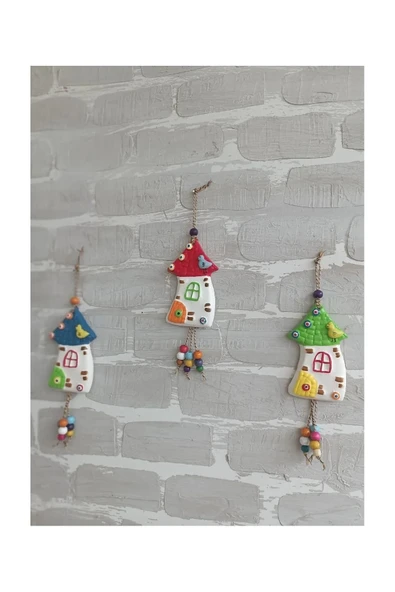 Gobo 3 Adet El Boyaması Duvar Balkon Ve Bahçe Süsü - Resim 2