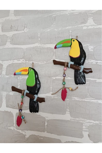 Gobo Dekoratif Tukan Kuşu Farklı Renklerde Kutulu 1 Adet - Resim 5