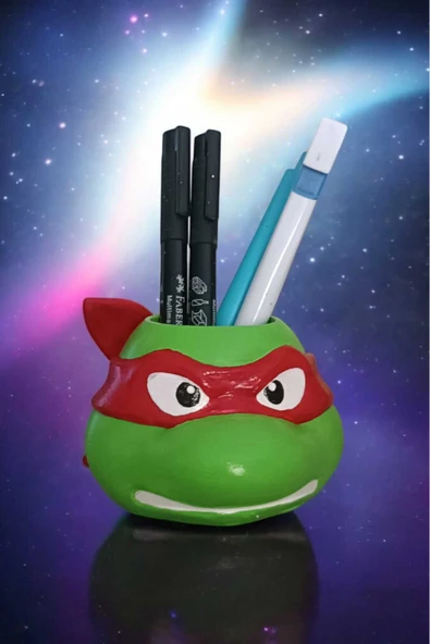 Gobo Ninja Kaplumbağa Şeklindeki Kalemlik Farklı Karakterler 7x10 cm ürün görseli 1