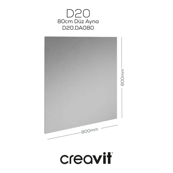 D20 80 Cm Düz Ayna ürün görseli 1