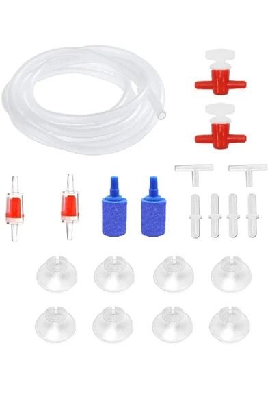 ARMATÜRK Akvaryum Hava Seti, Hava Motoru Seti, 5metre Hava Hortumu, Vana, Çekvalf, Ek, Hava Taşı ürün görseli