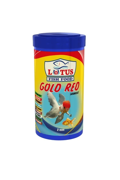 Lotus Gold Red 250ml Algae Astaxanthin Renk Japon Balığı Yemi 90 Gr ürün görseli