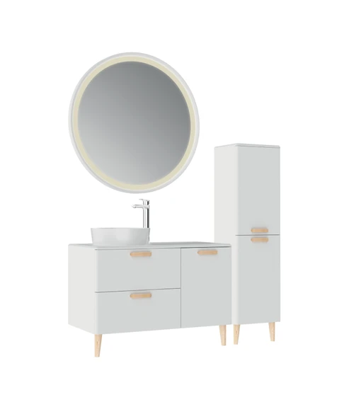 Patara Lavabo Dolabı 100cm Mat Beyaz ürün görseli 1