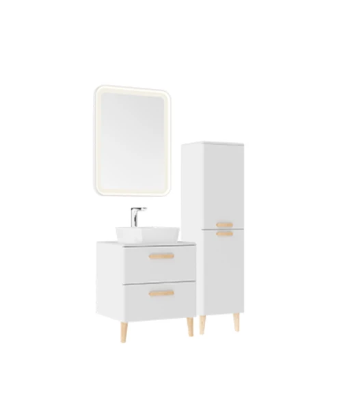 Patara Lavabo Dolabı 60 cm Mat Beyaz ürün görseli 1