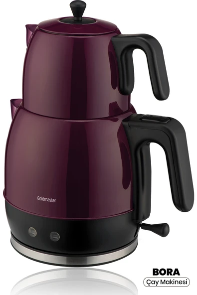 GOLDMASTER BORA 2200 WATT XL DAMLATMAYAN AĞIZ TASARIMLI PASLANMAZ ÇELİK ÇAY MAKİNESİ VE SU ISITICISI - 3