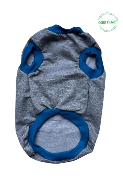 Gobo Beyaz Maymun Aksesuarlı Gri Kedi Köpek Kıyafeti Elbisesi XXLarge/XXL/Beden 5 - Resim 2