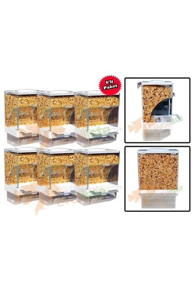 Gardenmix Garden Mix Kuşlar Için Akıllı Yemlik 6adet *a Kalite*