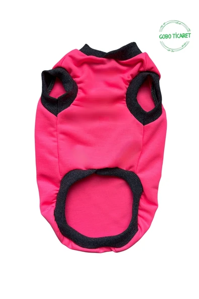 Gobo Beyaz Maymun Aksesuarlı Fosforlu Pembe Kedi Köpek Kıyafeti Elbisesi Large/l/beden 3 - Resim 3