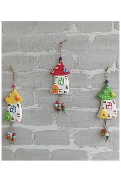 Gobo 3 Adet El Boyaması Duvar Balkon Ve Bahçe Süsü - Resim 3