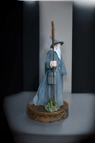 Gobo Yüzüklerin Efendisi Gandalf Karakteri Dekoratif Obje El Boyaması 18x9 cm - Resim 6