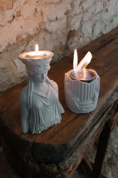 Gobo Dekoratif Karyadit Kızı ve Ateş Çukuru Seti Hediyeli Beyaz ürün görseli