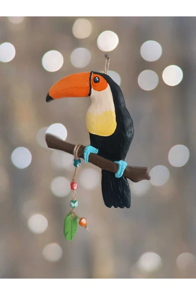Gobo Dekoratif Tukan Kuşu Farklı Renklerde Kutulu 2 Adet - Resim 6