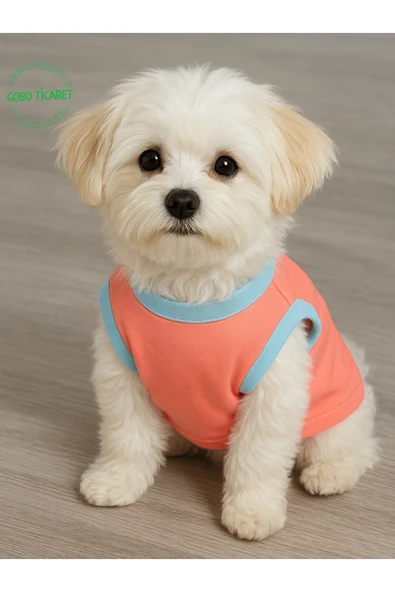 Gobo Şeker Pembe Renkli Kedi ve Köpek Kıyafeti Elbisesi Love Baskılı XSMALL/XS/Beden 0 - Resim 7