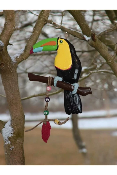 Gobo Dekoratif Tukan Kuşu Farklı Renklerde Kutulu 2 Adet - Resim 4