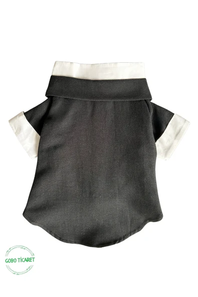 Gobo Goboticaret Kedi ve Köpek Takım Elbisesi Siyah Papyonlu Smokin Kıyafeti Damatlık - Resim 7