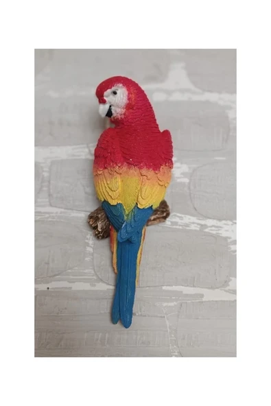 Gobo 2 Adet El Boyaması Muhabbet Kuşu Duvar Balkon Bahçe Süsü Farklı Renklerde - Resim 5