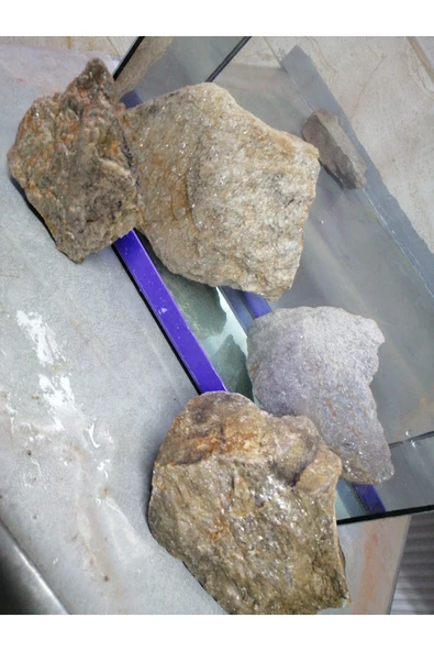 TROPİKAL Doğal Simli Gnays Kaya 1 Kg - Resim 3