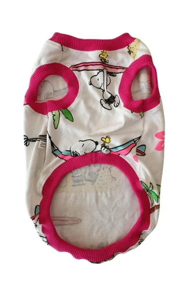 Gobo Desenli Pembe Kollu Kedi Köpek Kıyafeti Elbisesi XLarge/XL/Beden 4 ürün görseli 1