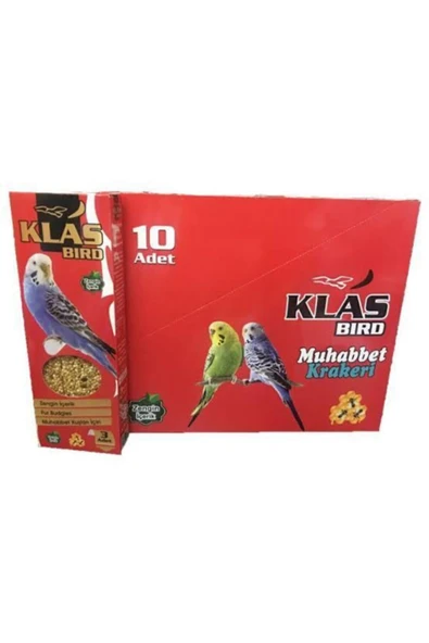 Klas Muhabbet Kuşu Ballı Kraker 3'lü X 10 Paket