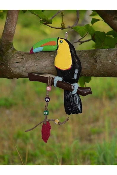 Gobo Dekoratif Tukan Kuşu Farklı Renklerde Kutulu 2 Adet - Resim 2
