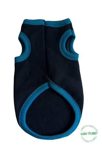 Gobo Sarı Kedi Baskılı Kışlık Siyah Kedi Köpek Kıyafeti Elbisesi XLarge/XL/Beden 4 - Resim 7