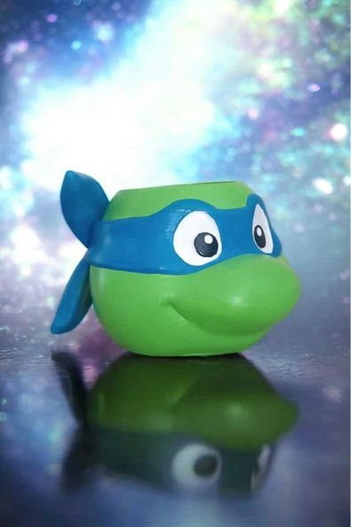 Gobo Ninja Kaplumbağa Şeklindeki Kalemlik Farklı Karakterler 7x10 cm - Resim 5