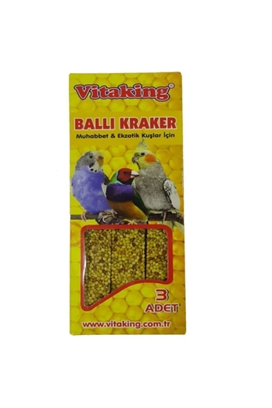 Ballı Kraker 3'lü Kutuda - 1 Paket 90gr.