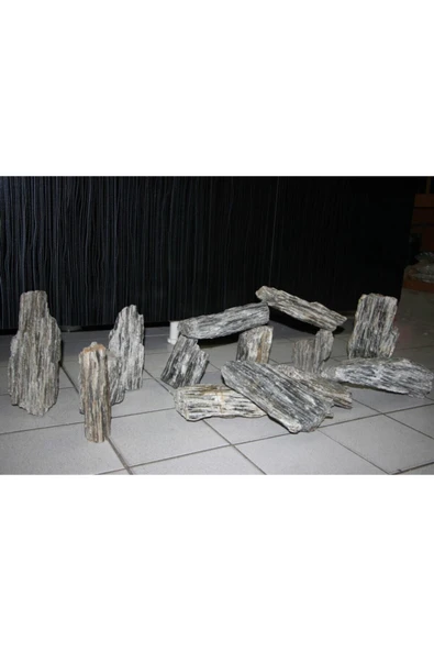 10 Kg Gnays Kaya Orijinal 1.kalite Doğal Dekoratif Simli Gnays