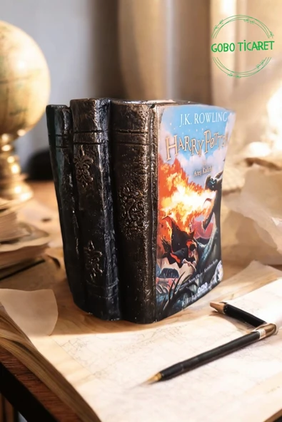 Gobo Harry Potter Ve Ateş Kadehi Kitabı Şeklindeki Kalemlik 10 X 8 Cm - Resim 2