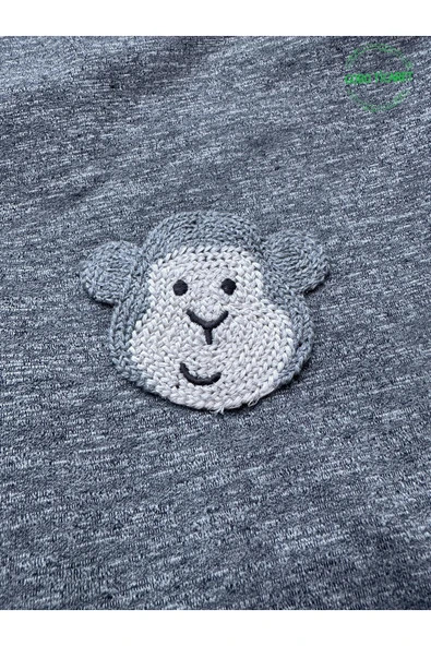 Gobo Beyaz Maymun Aksesuarlı Gri Kedi Köpek Kıyafeti Elbisesi XXLarge/XXL/Beden 5 - Resim 3