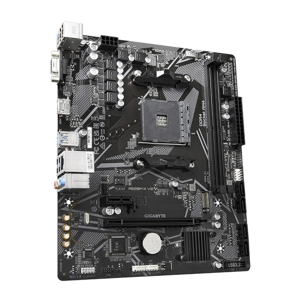 GIGABYTE A520M-K AMD AM4 DDR4 MICRO ATX ANAKART - Resim 3