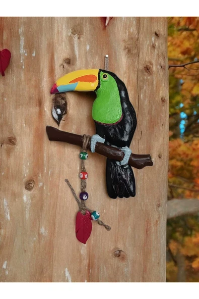 Gobo Dekoratif Tukan Kuşu Farklı Renklerde Kutulu 1 Adet - Resim 4