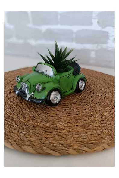 Gobo Araba Şeklinde Saksı Farklı Renklerde - Resim 8