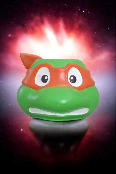 Gobo Ninja Kaplumbağa Şeklindeki Kalemlik Farklı Karakterler 7x10 cm - Resim 6