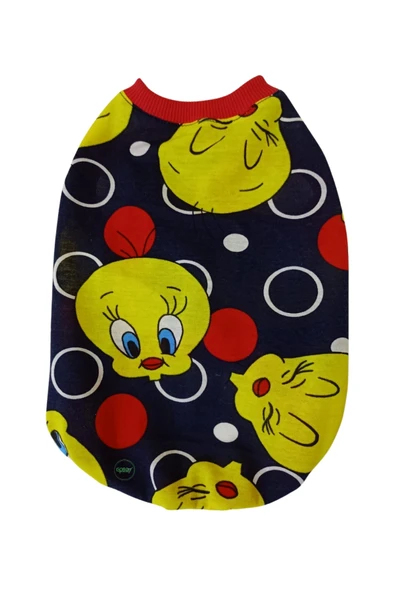 Gobo Tweety Desenli Kedi/Köpek Tişörtü Kıyafeti XLarge/XL/Beden 4 ürün görseli 1