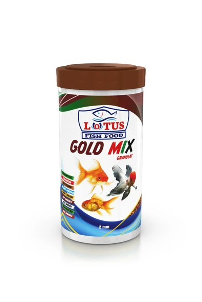 Lotus Gold Mix Granulat 250 Ml Kutu Astaxanthin Alae Sarımsak Omega-3 Japon Balığı Yemi 100 Gr ürün görseli