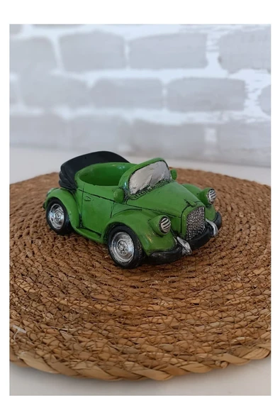 Gobo 2 Adet Araba Şeklinde Saksı Farklı Renklerde - Resim 7