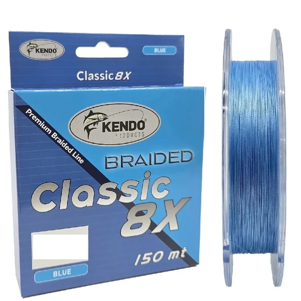 Kendo Classic 8X 150mt Örgü İp Misina Blue ürün görseli 1