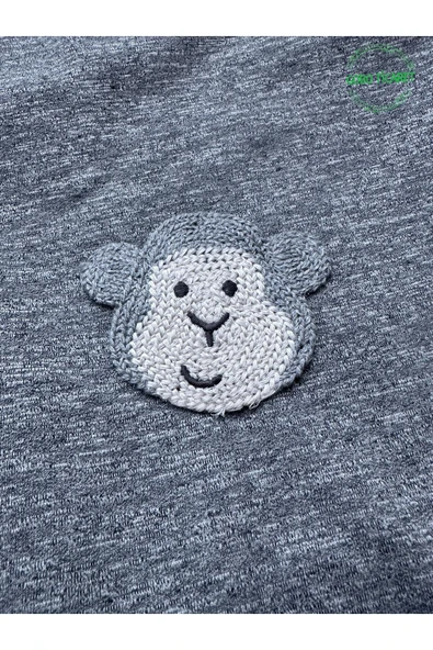 Goboticaret Beyaz Maymun Aplikeli Farklı Renklerde Kedi Köpek Kıyafeti Elbisesi - Resim 4