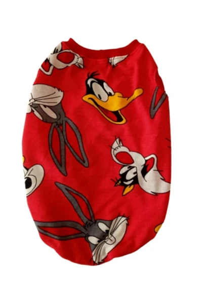 Gobo Çizgi Film Karakterli Kırmızı Kedi Köpek Kıyafeti Elbisesi XXLarge/XXL/Beden 5 - Resim 2