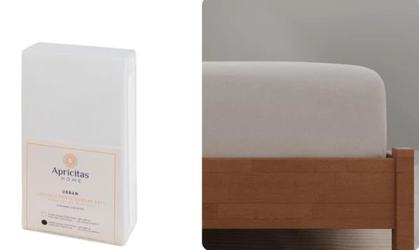 AP Urban Çift Kişilik Krem Çarşaf - Resim 2