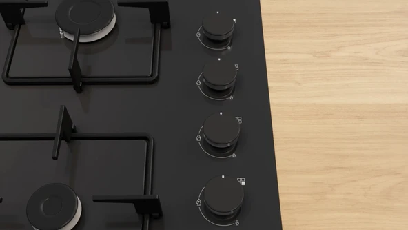 Siemens EO6C6PP30L iQ300 Gazlı Ocak 60 cm Sert cam, Siyah - Resim 2