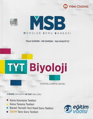 TYT Biyoloji Modüler Soru Bankası Video Çözümlü Eğitim Vadisi Yayınları ürün görseli