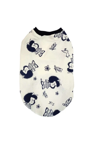 Gobo Mafalda Karakteri Desenli Kedi Köpek Kıyafeti Elbisesi Xlarge/xl/beden 4 - Resim 2