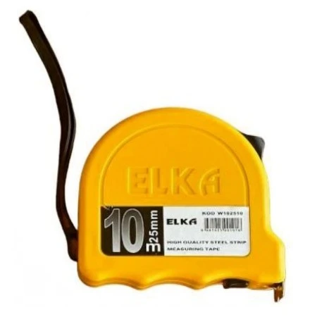 Elka Şerit Metre Sarı 10x25mm - Resim 1