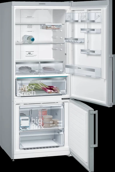 Siemens KG76NAIF0N iQ500 Alttan Donduruculu Buzdolabı 186 x 75 cm Kolay temizlenebilir Inox - 2