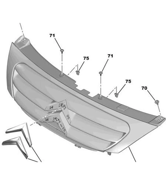 CITROEN C3 2 ÖN ARMA LOGO 7810.P6 2005-2009