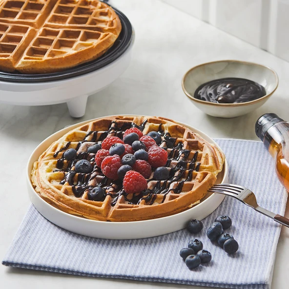 Homend Waffling 1351H Waffle Makinesi - Beyaz - Resim 5